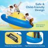 Inflatable Rocking Balance Dome with Handles Giant Rocking Bouncer for Youth & Adult Balance Training, Backyard Party Games, Group Activity (Green) view 3