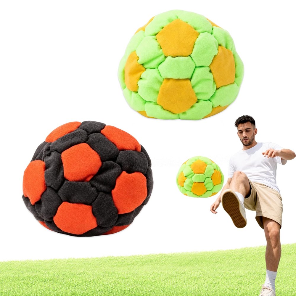 2026 New Hand-Made Knitted Footbag Sacks, Lightweight, Pocket-Sized, and Easy to Carry, for Outdoor Games, Party Games & Coordination Training (A06)
