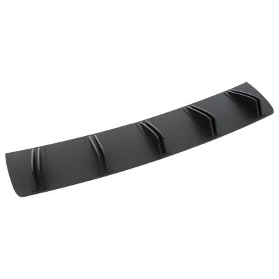 10 Fins Rear Shark Chassis Fin Style Curved Bumper Lip Diffuser Compatible for Audi A3 A4 A5 A6 Spoiler Universal Car 2pcs(Matteblack)