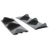 10 Fins Rear Shark Chassis Fin Style Curved Bumper Lip Diffuser Compatible for Audi A3 A4 A5 A6 Spoiler Universal Car 2pcs(Matteblack) view 3