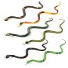 AUNMAS Rubber Snakes, 18 Pcs Lifelike Snake Toy with Detailed Scales for Garden Bird Squirrel Scare Party Prank Decoration (6pcs) view 1