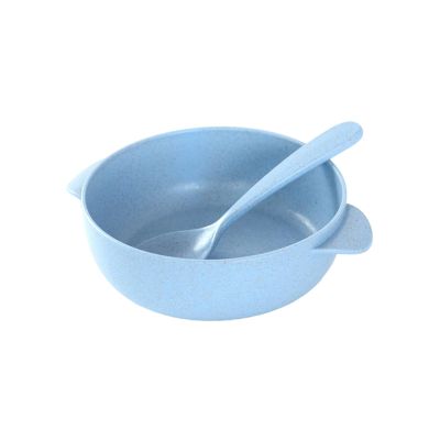 Fryzzolum Unbreakable Wheat Fiber Dishware Heatproof Design Bowl for Toddler Meals Indoor Outdoor Sustainable Kitchenware Natural Wheat Fiber Insulated Bowl