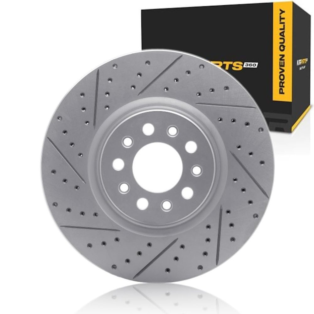 KarParts360 For Dodge Hornet 2023 2024 2025 Rotor Set Front, Driver Side | Vented Rotor