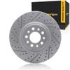 KarParts360 For Dodge Hornet 2023 2024 2025 Rotor Set Front, Driver Side | Vented Rotor view 1
