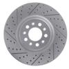 KarParts360 For Dodge Hornet 2023 2024 2025 Rotor Set Front, Driver Side | Vented Rotor view 2