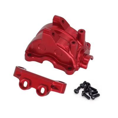 RC Car Repair Kit Compatible with Tamiya for TT02 1/10 RC Car Upgrade Parts Metal Gearbox Housing Gear Box Shell Differential Case(Red)