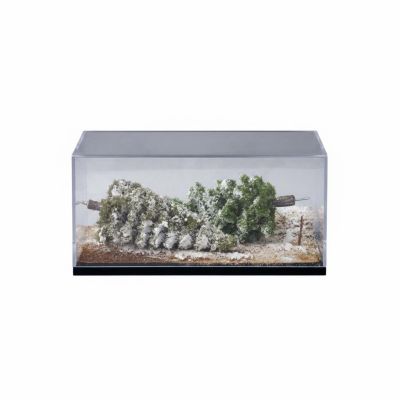 MotiveTech Diorama Snow Covered 1:64 Scale Diorama DIY Craft Display Decor for Collection
