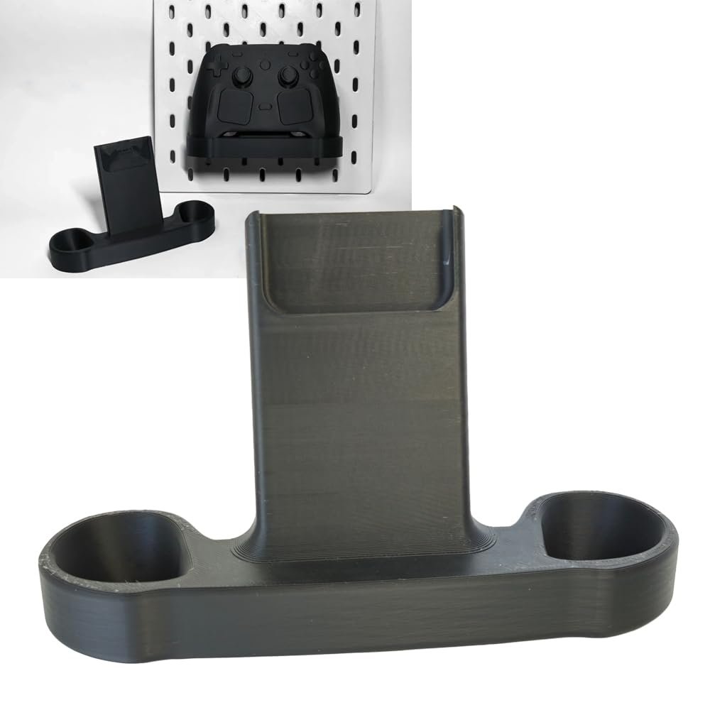 Wall Hole Mount and Desktop Stand for Steam Controller 2026 Compatible with for SKADIS Pegboard 3D Printed Space Saving Bracket Holder with Puck Access