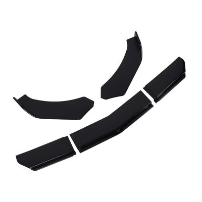 Thonlai 150cm Front Bumper Lip Spoiler, ABS Glossy Black Universal Fit Splitter Enhances Stability Aerodynamics, with Increased Downforce for Vehicle