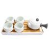 lstyty Montessori Tea Making Practical Life Set, Complete Child-Safe Tea Ceremony Kit, Ceramic Tea Set with Tray & Accessories,S view 1