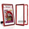 Matlir Magnetic PSA/CGC Slab Protector with Foldable Kickstand - UV Protection Tempered Glass & Aluminum Metal Bumper for 35PT PSA CGC CSG AGS, 9-Point Secure Lock Display Guard & Clear View (Red) view 1