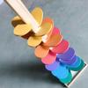 tysszx Rainbow Wooden Marble Run Tree, Musical Ball Drop Toy with Colorful Leaves view 2