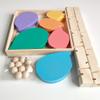 tysszx Rainbow Wooden Marble Run Tree, Musical Ball Drop Toy with Colorful Leaves view 4