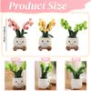 LYFJMUS 3 Pcs Soft Succulents Plush Toy Soft Tulip Plush Toys Simulation Succulents Tulip Throw Pillow Gift for Kids (Orchid) view 2