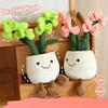 LYFJMUS 3 Pcs Soft Succulents Plush Toy Soft Tulip Plush Toys Simulation Succulents Tulip Throw Pillow Gift for Kids (Orchid) view 4