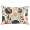 Gumuslen Cartoon Frogs Pillow Cases Standard Size Soft Pillowcases for Hair and Skin Satin Pillow Covers with Zipper 20x26 Inches view 1
