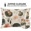 Gumuslen Cartoon Frogs Pillow Cases Standard Size Soft Pillowcases for Hair and Skin Satin Pillow Covers with Zipper 20x26 Inches view 3