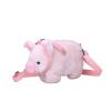 Plush Piggy Crossbody Bag, 17x27x12cm (6.7x10.6x4.7 inch) Cute Pink Shoulder Purse for Women, Adjustable Strap Plush Doll Toy Travel Pouch for Party Spring Summer view 3