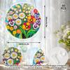 Jollitot Acrylic Puzzle for Adults, Flower Stained Glass Acrylic Jigsaw Puzzle Suncatcher Window Hanging, DIY Sun Catcher Puzzle with Unique Irregular Pieces, Home Decor Gift for Women Mom M view 2