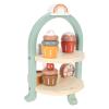 GLOGLOW Wooden Tea Set Toy 2-Tier Cake Stand with Assorted Desserts for Kids Social Interaction Hand Eye Coordination Creativity view 1