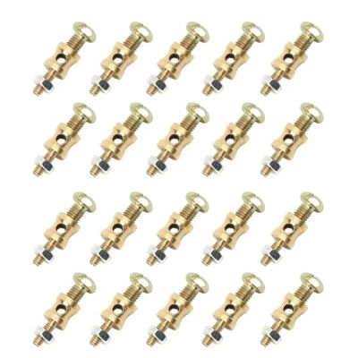 200 PCS Pushrod Connectors Linkage Stoppers D1.6mm Metal Quick Adjuster Positioner Servo Connector