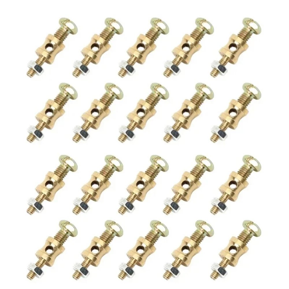 200 PCS Pushrod Connectors Linkage Stoppers D1.6mm Metal Quick Adjuster Positioner Servo Connector