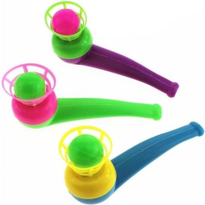 ZLmoue 3Pcs Ball Blowing Game Set, Floating Ball for Birthday PartyBalance Game,Bubble, Random Colors
