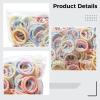 Hair Ties Small Colorful 100PCS Soft Cute Hair Ropes Hair Elastics for Toddler view 3