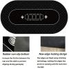 Poker Poker mat for Table, with Dealer Button, Big Blind, Small Blind and Crystal All in Button, Soft Cloth Rubber Mat, Folding Poker Table Top Layout, Suitable for Poker Game view 4