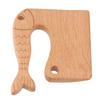 HURRISE Kids Wooden Safe Cooking Vegetable Fruit Cutter Montessori Kitchen Tool for Ages 2-8 - Safe Beech Wood Design, Ergonomic, Ideal for Fruits, Vegetables and Family Fun (Fish Pattern) view 1
