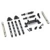 Compatible with MN82 for MN78 1/12 RC Car Parts Accessories Metal for Chassis Link Rod Pull Rod Mount Shock Absorber Drive Shaft Set RC Assortment(Black) view 1