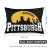 Pillow Cover, Soft Cases Long Pillowcase for Sleepers,Decorative Sham Awesome Adorable Fans Football Star City Steel 12"x20" Bedding Toddler view 2