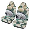 LPLSNWS White Tropical Fish Patterned, Durable Car Seat Covers, 2-Pack Suitable for Passenger Cars, Trucks, Commercial Vehicles, and Marine Seats view 1