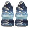 LPLSNWS White Clouds Over The Sea Patterned, Durable Car Seat Covers, 2-Pack Suitable for Passenger Cars, Trucks, Commercial Vehicles, and Marine Seats view 2