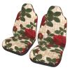 LPLSNWS Many Red Roses Patterned, Durable Car Seat Covers, 2-Pack Suitable for Passenger Cars, Trucks, Commercial Vehicles, and Marine Seats view 1