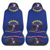 LPLSNWS North Dakota State Flag Patterned, Durable Car Seat Covers, 2-Pack Suitable for Passenger Cars, Trucks, Commercial Vehicles, and Marine Seats view 2
