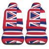 LPLSNWS Hawaii Flag Patterned, Durable Car Seat Covers, 2-Pack Suitable for Passenger Cars, Trucks, Commercial Vehicles, and Marine Seats view 2