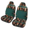 LPLSNWS Pine Cone Border Patterned, Durable Car Seat Covers, 2-Pack Suitable for Passenger Cars, Trucks, Commercial Vehicles, and Marine Seats view 1