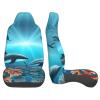 LPLSNWS Whales Under The Sea Patterned, Durable Car Seat Covers, 2-Pack Suitable for Passenger Cars, Trucks, Commercial Vehicles, and Marine Seats view 4
