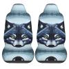 LPLSNWS Fierce Wolf Head Patterned, Durable Car Seat Covers, 2-Pack Suitable for Passenger Cars, Trucks, Commercial Vehicles, and Marine Seats view 2