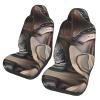 LPLSNWS Cowboy Black Hat Western Boots Patterned, Durable Car Seat Covers, 2-Pack Suitable for Passenger Cars, Trucks, Commercial Vehicles, and Marine Seats view 1