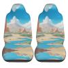 LPLSNWS Oasis in The Desert Patterned, Durable Car Seat Covers, 2-Pack Suitable for Passenger Cars, Trucks, Commercial Vehicles, and Marine Seats view 2