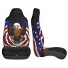LPLSNWS USA Flag Patriotic Eagle Patterned, Durable Car Seat Covers, 2-Pack Suitable for Passenger Cars, Trucks, Commercial Vehicles, and Marine Seats view 4
