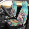 LPLSNWS Classical Castle Patterned, Durable Car Seat Covers, 2-Pack Suitable for Passenger Cars, Trucks, Commercial Vehicles, and Marine Seats view 3