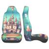 LPLSNWS Classical Castle Patterned, Durable Car Seat Covers, 2-Pack Suitable for Passenger Cars, Trucks, Commercial Vehicles, and Marine Seats view 4