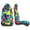 LPLSNWS Square Geometry Diagram Patterned, Durable Car Seat Covers, 2-Pack Suitable for Passenger Cars, Trucks, Commercial Vehicles, and Marine Seats view 4