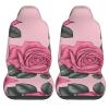 LPLSNWS Bright Pink Roses Patterned, Durable Car Seat Covers, 2-Pack Suitable for Passenger Cars, Trucks, Commercial Vehicles, and Marine Seats view 2