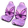 LPLSNWS Purple Butterfly Patterned, Durable Car Seat Covers, 2-Pack Suitable for Passenger Cars, Trucks, Commercial Vehicles, and Marine Seats view 1