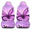 LPLSNWS Purple Butterfly Patterned, Durable Car Seat Covers, 2-Pack Suitable for Passenger Cars, Trucks, Commercial Vehicles, and Marine Seats view 2