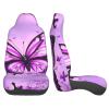 LPLSNWS Purple Butterfly Patterned, Durable Car Seat Covers, 2-Pack Suitable for Passenger Cars, Trucks, Commercial Vehicles, and Marine Seats view 4